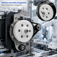 Engrenage d'entraînement en POM usiné avec précision par CNC pour équipement d'assemblage robotisé