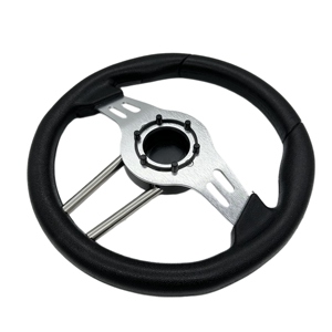 Personalizar color 13 pulgadas Negro PU Drift Golf Carrito Volante Barco Volante - Product Image 5