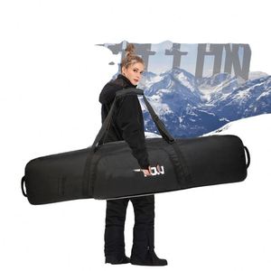 Bolsa de Snowboard Doble de Nailon Personalizada de Fábrica BSCI, Bolsa de Esquí de Lujo con Ruedas y Correa de Hombro Acolchada, Impermeable y Moderna - Product Image 5
