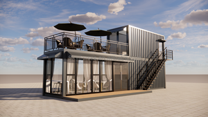 Cafetería en Contenedor de 40 pies/20 pies, Restaurante/Bar en Contenedor Prefabricado con Panel Sándwich para Uso en Edificios de Oficinas - Product Image 3