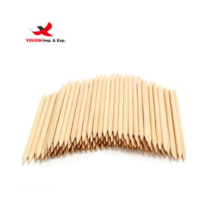 Bâtonnets à ongles en bois jetables portables à double extrémité, couleur orange, pour manucure et pédicure avec nail art - Product Image 6