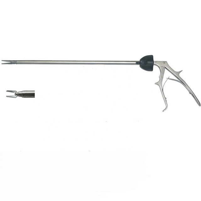 Laparoscopic Surgical Autoclavable High Quality Endoscopic Double Action Titanium Clip Applicator