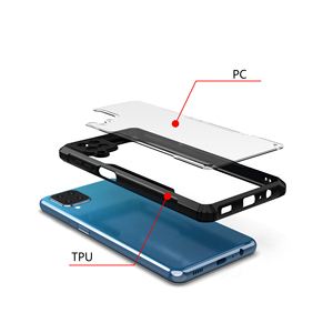 Per Samsung Galaxy A12 Trasparente del PC TPU Sottile Copertura Del Telefono Shockproof Per Samsung Galaxy A12 A32 A42 A52 <span class=keywords><strong>A72</strong></span> - Product Image 3