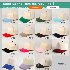 Chất Lượng Cao Tùy Chỉnh Màu Sắc Bông Unisex Thể Thao Thêu Logo Một Khung 5 Bảng Điều Chỉnh Hat Tùy Chỉnh 2 Tone Snapback Trống Mũ Bóng Chày - Product Image 3