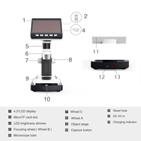 400x 500X 1000X VGA Industrial Smartphone Repair Microscope Camera Video Stereo Digital Microscope Biological for Laboratory