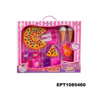 ชุดช้อนส้อมของเล่นสำหรับเด็กทำจากเงินดอลลาร์ Et + สามารถตัดพิซซ่าและเค้กแสดงบทบาทเป็นชุดของเล่นอาหารจานด่วนขนาดเล็ก - Product Image 2