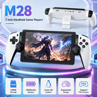 Console de jeu vidéo portable M28, 128 Go, écran HD de 7,0 pouces, batterie longue durée de 4000 mAh, prend en charge plus de 30 émulateurs pour logo personnalisé OEM