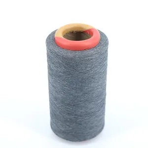 OE Recycled Cotton Polyester Yarn Ne 3s 7s 10s Melange Blended Grey Yarn For Weaving