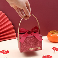 Nouveau mariage boîte à bonbons cartable créatif fiançailles sac à bonbons haut de gamme Souvenir retour cadeau boîte vide carton estampage