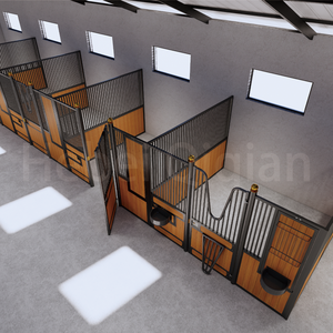 Establos de <span class=keywords><strong>caballos</strong></span> portátiles para exteriores Establos temporales Establos de <span class=keywords><strong>caballos</strong></span> en forma de V para <span class=keywords><strong>caballos</strong></span> Graneros Caja de puesto - Product Image 6