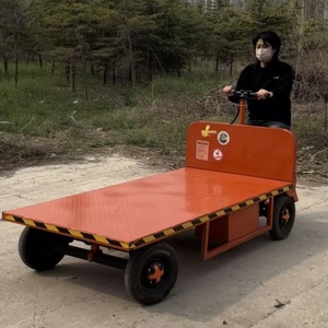 Лидер продаж, Электрический Бортовой Грузовик, четырехколесный грузовой тележка, тележка, платформа, тележка для погрузки материалов, логистические инструменты - Product Image 2