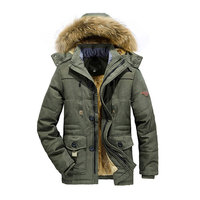 Manteau Cargo chaud à capuche pour homme, veste molletonnée, grande taille, pour l'extérieur, hiver, 2021