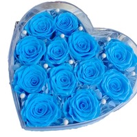 Bunga Abadi Bentuk Hati untuk Hari Valentine dan Natal, Buket Bunga Mawar Awet, Hadiah