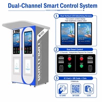 Distributeur d'eau intelligent extérieur 24h/24 avec paiement par pièces, QR et carte, eau purifiée par osmose inverse, eau froide, IoT, OEM