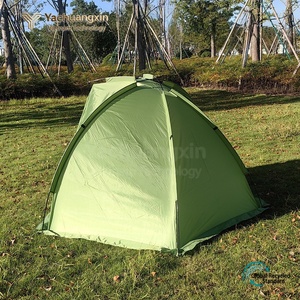 Tente de camping verte avec fenêtres en maille et conception de ventilation pour une utilisation en extérieur - Product Image 6
