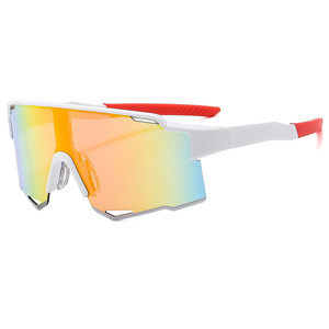 Gafas de Sol para Montañismo, Montura Blanca, Lentes de PC con Protección UV400, para Deportes al Aire Libre y Ciclismo - Product Image 3