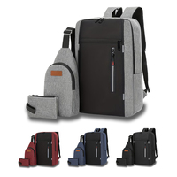 Mochila para Portátil de Gran Capacidad, Ligera, 3 en 1, Juego de Mochilas para Computadora Portátil, para Negocios, Viajes, Escuela, Actividades al Aire Libre