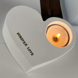 MUYULINS Factory DIY Heart Candle Holder Epoxy <b>Silicone</b> Mold - Product Image 6