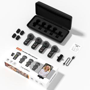 Microfoni Wireless Professionali da Studio SE66 con 4 Microfoni Omnidirezionali per Telefoni e Streaming Live - Product Image 2