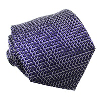 Chine vente en gros affaires cravate personnalisée 100% soie tissé violet hommes cravate qualité géométrique bureau hommes cravates pour hommes moderne