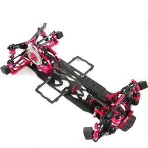 1/<span class=keywords><strong>10</strong></span> Khung xe Drift D4 4WD 2WD Hợp kim & Carbon RC Car <span class=keywords><strong>Frame</strong></span> Kit với <span class=keywords><strong>4</strong></span> bánh xe, chiều dài cơ sở 256mm - Product Image 5