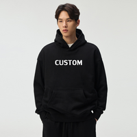 Sweat-shirt à capuche personnalisé avec impression de logo, de haute qualité, coupe ample pour homme, épaules tombantes, pull à capuche