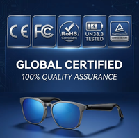 Lunettes Intelligentes 4K avec Caméra, Traduction IA, Anti-UV, Anti-Lumière Bleue, Commande Vocale Sans Fil, Étanche