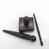 Bois noir Cuir Bord Brunissoir En Cuir Poli Outil De Meulage Kit Neuf (Bois De Santal)