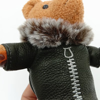 Nouveau porte-clés en peluche de haute qualité, jouet en peluche doux avec vêtements porte-clés/porte-clés