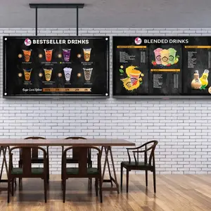 Restoran ve sinema pazarlama ürünleri için Ad LED lambalı Poster çerçeve Led reklam ışıklı kutusu alüminyum çerçeve temperli cam ışıklı kutular