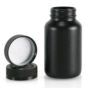 Empty Round White Black Hdpe Capsules Tablets 100ml 135ml 150ml 200 Cc 250ml Plastic Supplements <b>Medicine</b> Pills Vitamin <b>Bottles</b> - Product Image 4