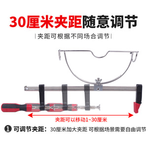 Support de canne à pêche en métal réglable double usage pour bateau et mur, pliable avec fonction de rotation - Product Image 5