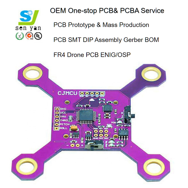 PCB Circuit Manufacturer Produce Lightweight UAV Drone Flight Controller PCBA High-Performance Multi-rotor ESC PCB Assembly