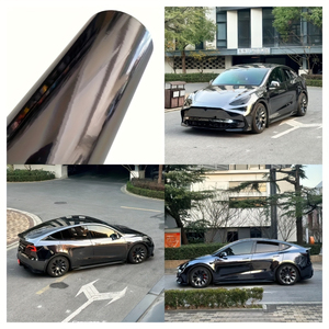 High Quality Custom Chrome Car Wrap Film <strong>Vinyl</strong> 3-Year Warranty Scratch-Resistant <strong>3m</strong> Black <strong>Vinyl</strong> Car Wrap - Product Image 5