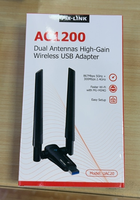 Adaptador WiFi USB ALFA Network de 1200Mbps, Dongle WIFI 5, Adaptador de Red Inalámbrica para PC, Compatible con Windows 10/8.1/8/7, MacOS