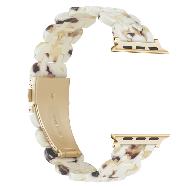 Women Luxury Resin Strap for Apple Watch 7 8 41mm 45mm Band 6 Se 5 4 38mm 40mm 42 44mm Sport Loop for Iwatch Ultra 49mm