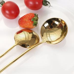 Couteau à Steak Or Argent Cuillère à Dessert Fourchette Cuillère en Acier Inoxydable 304 Couverts Polis Miroir Ustensile Vaisselle Passe au Lave-Vaisselle - Product Image 4