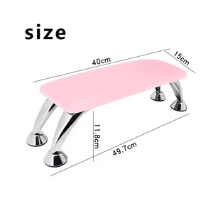 Meilleure vente transfrontalière : Support rectangulaire confortable en cuir PU pour nail art, repose-main et repose-pieds, grand coussin pour les mains - Product Image 2