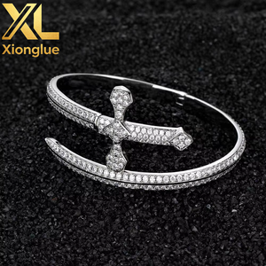 Chaîne cubaine personnalisable pour homme en argent sterling 18 carats plaqué or, ajustable, avec perles en laiton - Product Image 3