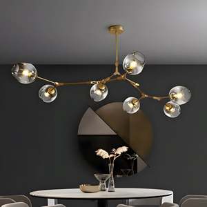 Avec 6 8 10 12 lumières Lampes suspendues de <span class=keywords><strong>cuisine</strong></span> modernes en verre - Product Image 4