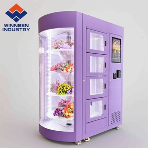 Distributeur automatique de fleurs fraîches Winnsen 24h/24 et 7j/7 avec réfrigérateur et paiement sans argent liquide - Product Image 5
