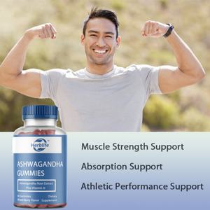 Gomitas de Ashwagandha con Vitamina D para Adultos, Suplemento Herbal, Venta Caliente OEM/ODM - Product Image 3