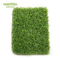 Rumput Buatan Hanwei Berkualitas Tinggi 3 Warna untuk Lanskap, Sepak Bola, dan Hewan Peliharaan