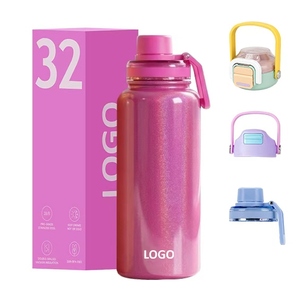 Botella de Agua Ecológica Aislada de 18/21/32/40oz, Botella de Agua de Acero Inoxidable con Logotipo Personalizado y Pajita - Product Image 3
