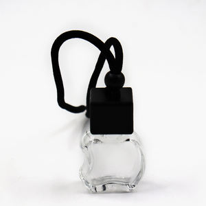 Flacon de parfum vide en verre transparent de 5 ml et 8 ml pour diffuseur d'air frais de voiture avec couvercle en bois et cordon coloré - Product Image 5