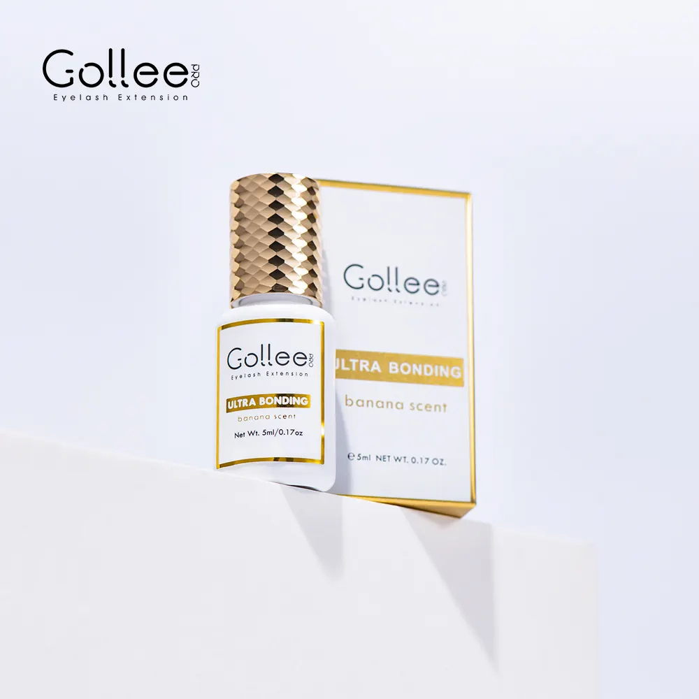 Gollee High Quality Organic Medical Grade Fast Drying Eyebrow Extension Glue Adhesive Eyelash Extension Glue