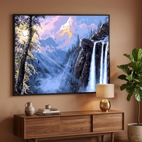 Vente en gros, dropshipping, peinture à l'huile sur toile 100% faite à la main, style Art Déco, taille personnalisée, 450 g/m², coton, décoration intérieure