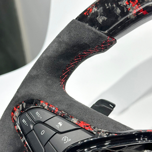 <span class=keywords><strong>Volant</strong></span> en fibre de carbone forgée rouge pour Renault <span class=keywords><strong>Clio</strong></span> <span class=keywords><strong>5</strong></span> avec Alcantara, accessoires pour auto pour <span class=keywords><strong>Clio</strong></span> <span class=keywords><strong>5</strong></span>, <span class=keywords><strong>Clio</strong></span> 4, Megane, nouveau DIY - Product Image 5