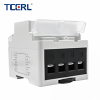 Pelindung Tegangan 3P+N yang Dapat Disesuaikan, Proteksi Arus Lebih, 4 KVA 380VAC, Relay Tegangan Tiga Fasa, Penstabil Tegangan, Layar LED, Tembaga PC