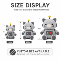 Peluche Doraemon personnalisée directement de l'usine, en coton PP, tissu super doux, pour anniversaire, anti-stress, OEM/ODM pour marques de distributeurs
